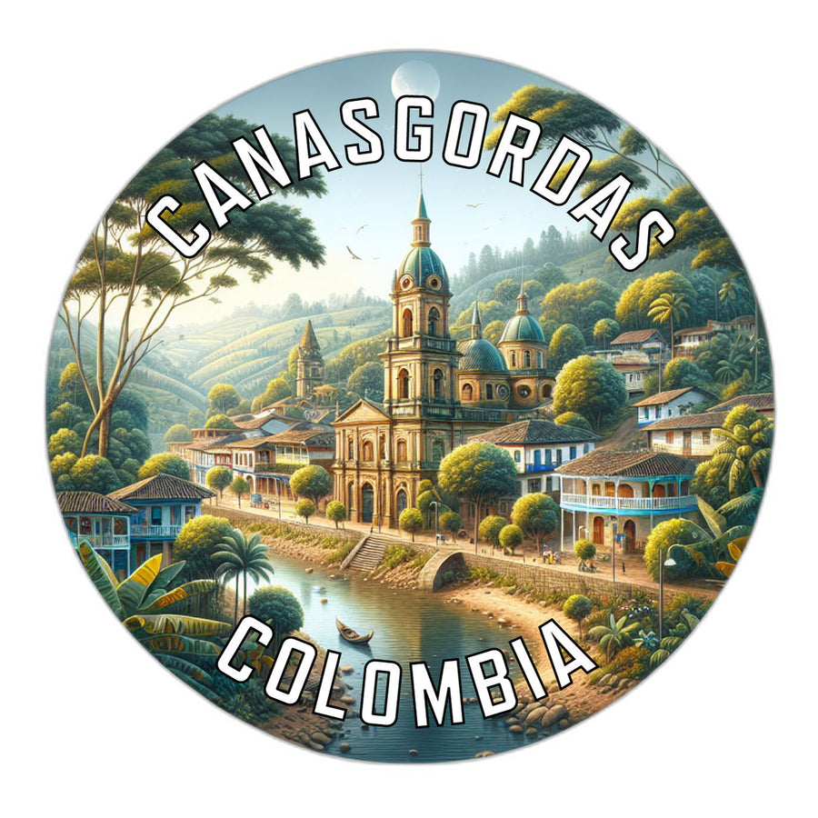 Canasgordas Colombia Souvenir Die Cut Flat Magnet Image 1