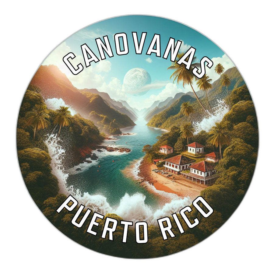 Canovanas Puerto Rico Souvenir Die Cut Flat Magnet Image 1