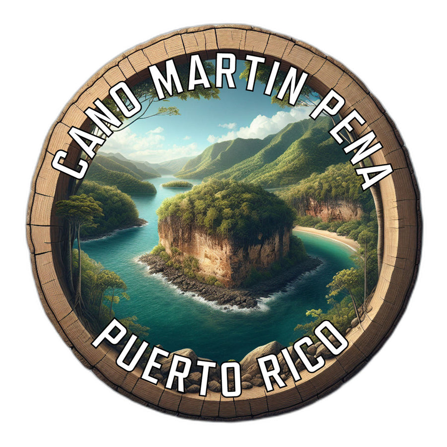 Cano Martin Pena Puerto Rico Souvenir Die Cut Flat Magnet Image 1