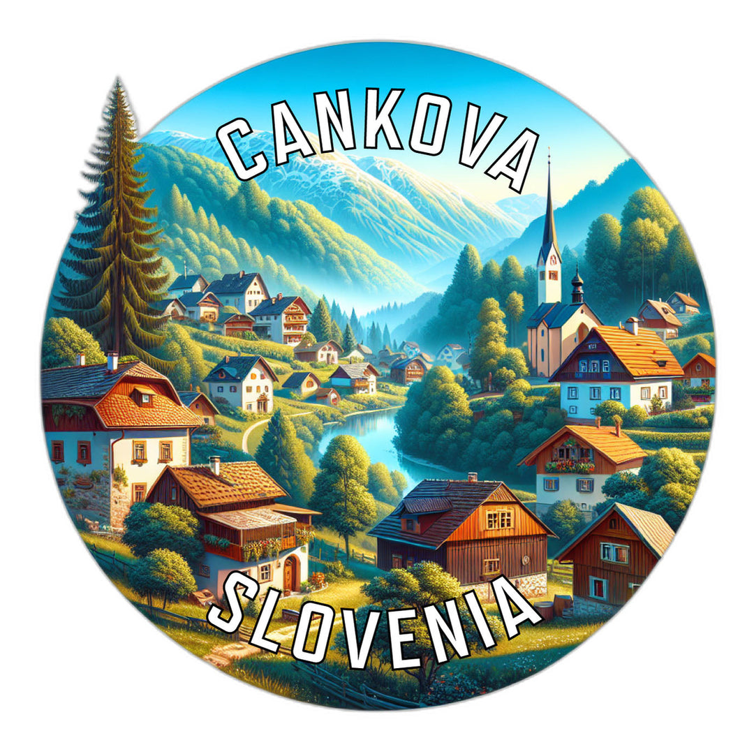 Cankova Slovenia Souvenir Die Cut Flat Magnet Image 1