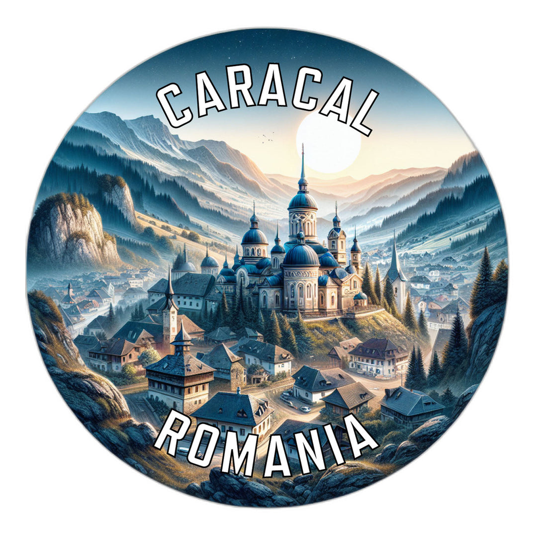 Caracal Romania Souvenir Die Cut Flat Magnet Image 1