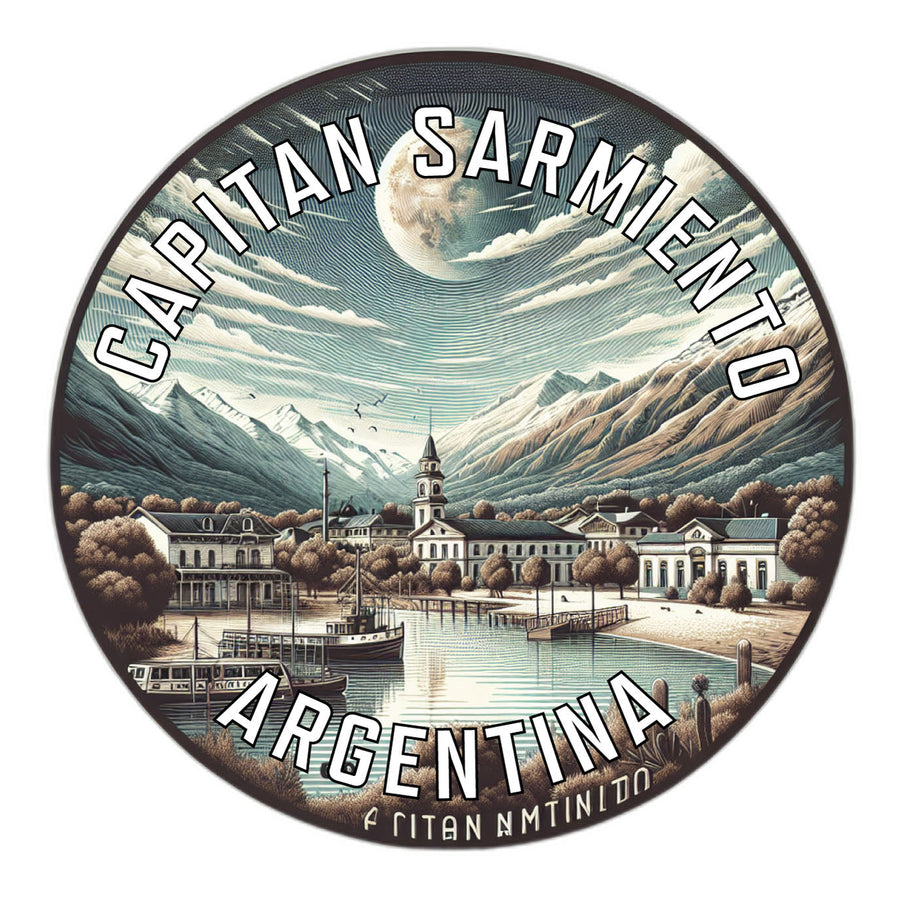 Capitan Sarmiento Argentina Souvenir Die Cut Flat Magnet Image 1