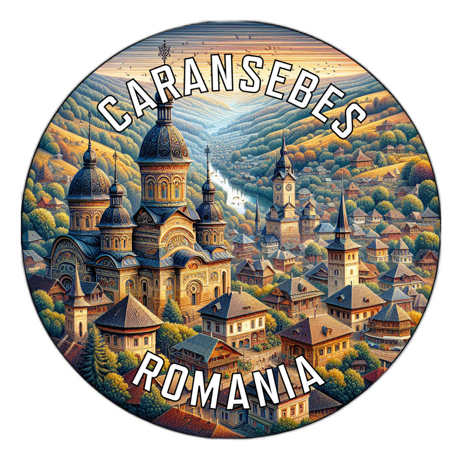 Caransebes Romania Souvenir Die Cut Flat Magnet Image 1