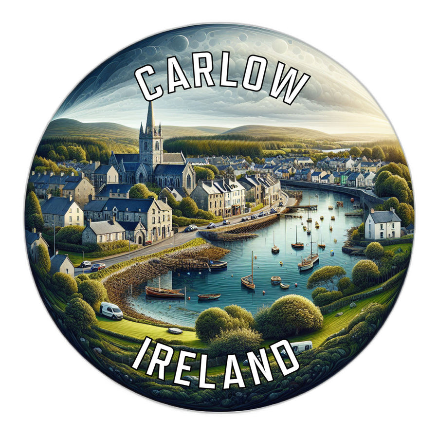 Carlow Ireland Souvenir Die Cut Flat Magnet Image 1