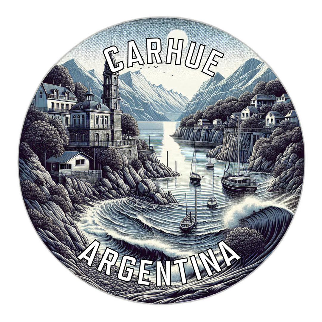 Carhue Argentina Souvenir Die Cut Flat Magnet Image 1