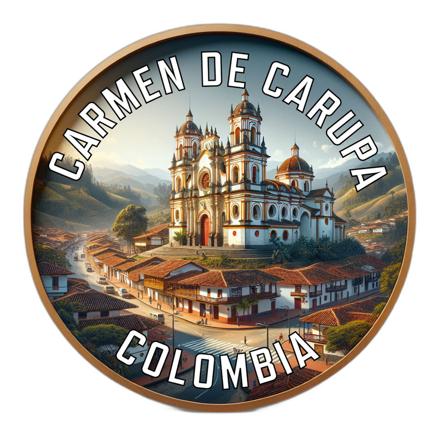 Carmen de Carupa Colombia Souvenir Die Cut Flat Magnet Image 1