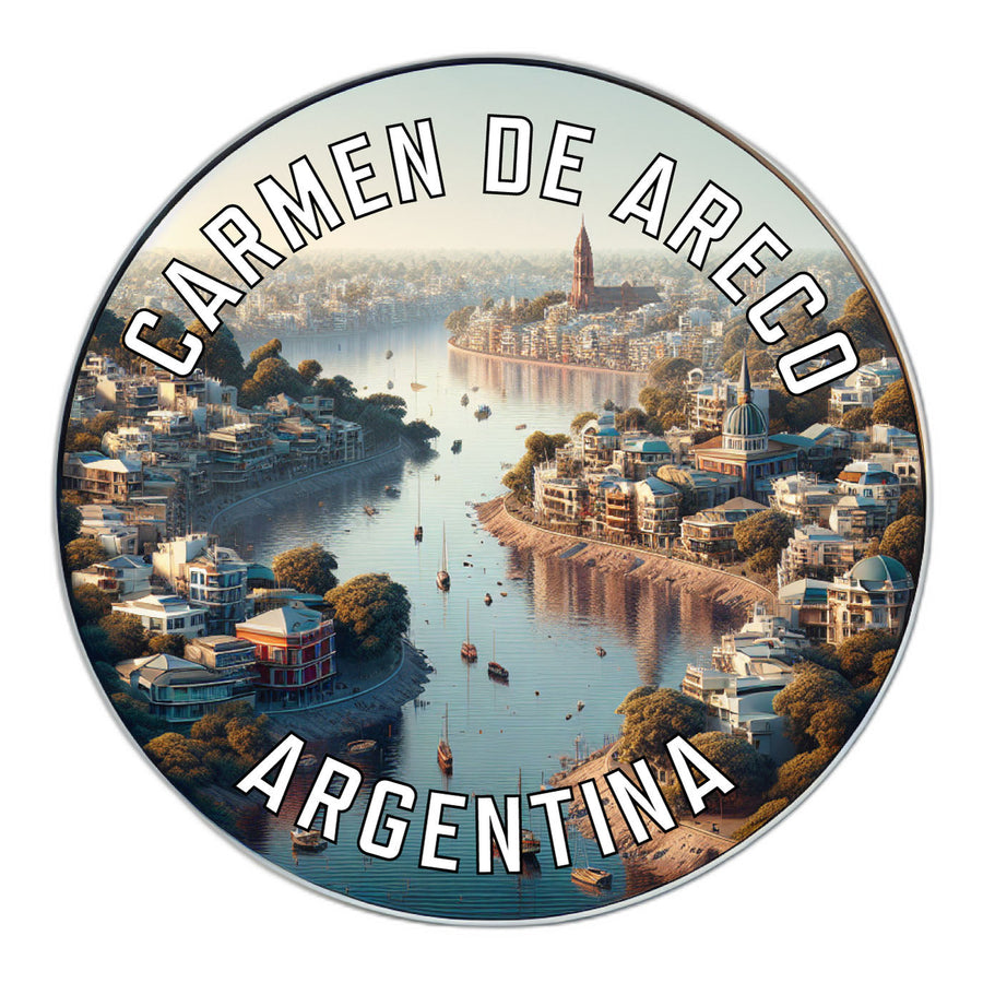 Carmen de Areco Argentina Souvenir Die Cut Flat Magnet Image 1