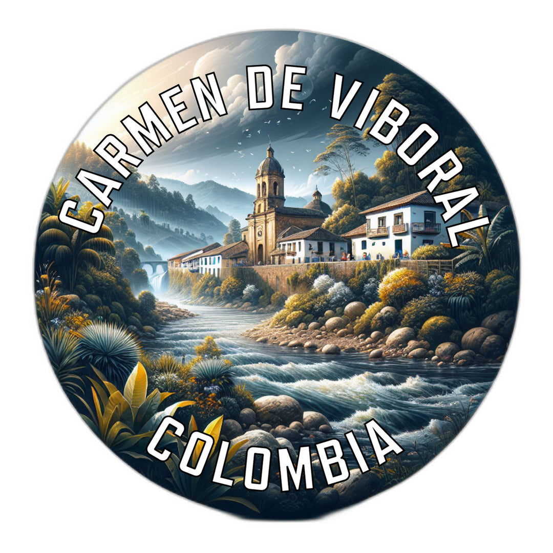 Carmen de Viboral Colombia Souvenir Die Cut Flat Magnet Image 1