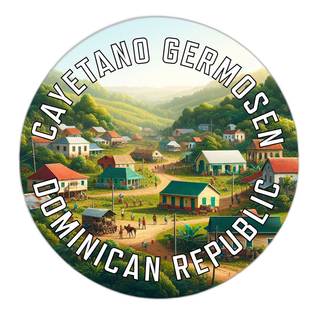 Cayetano Germosen Dominican Republic Souvenir Die Cut Flat Magnet Image 1