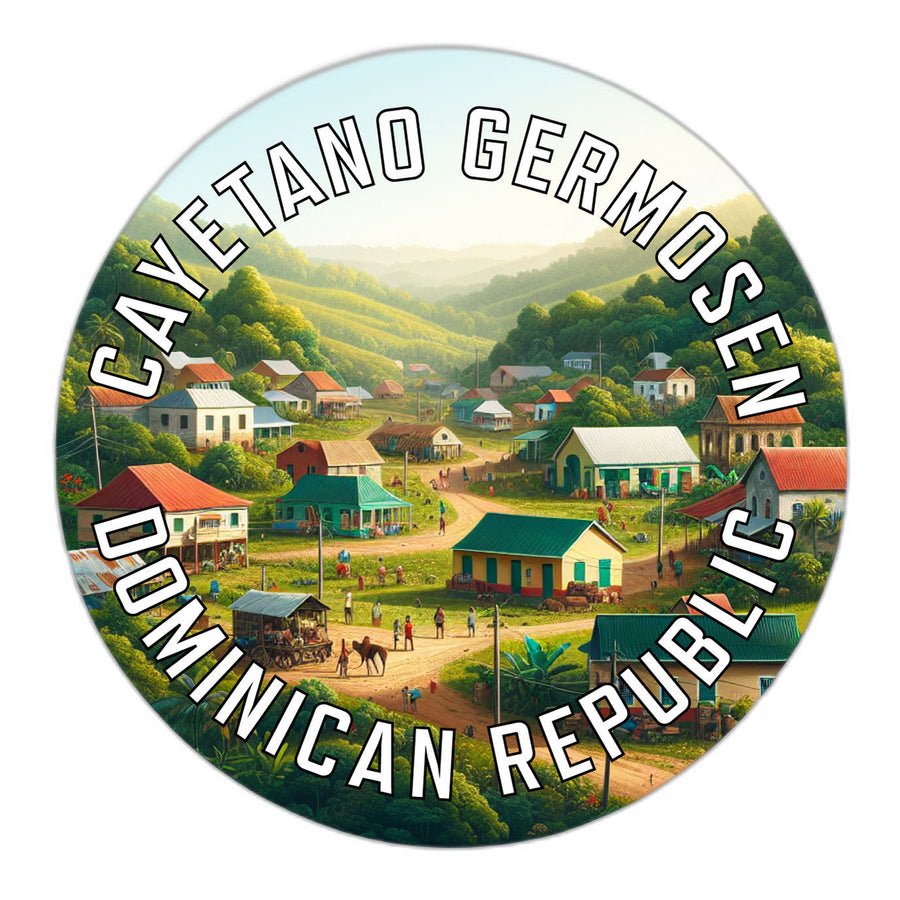 Cayetano Germosen Dominican Republic Souvenir Die Cut Flat Magnet Image 1