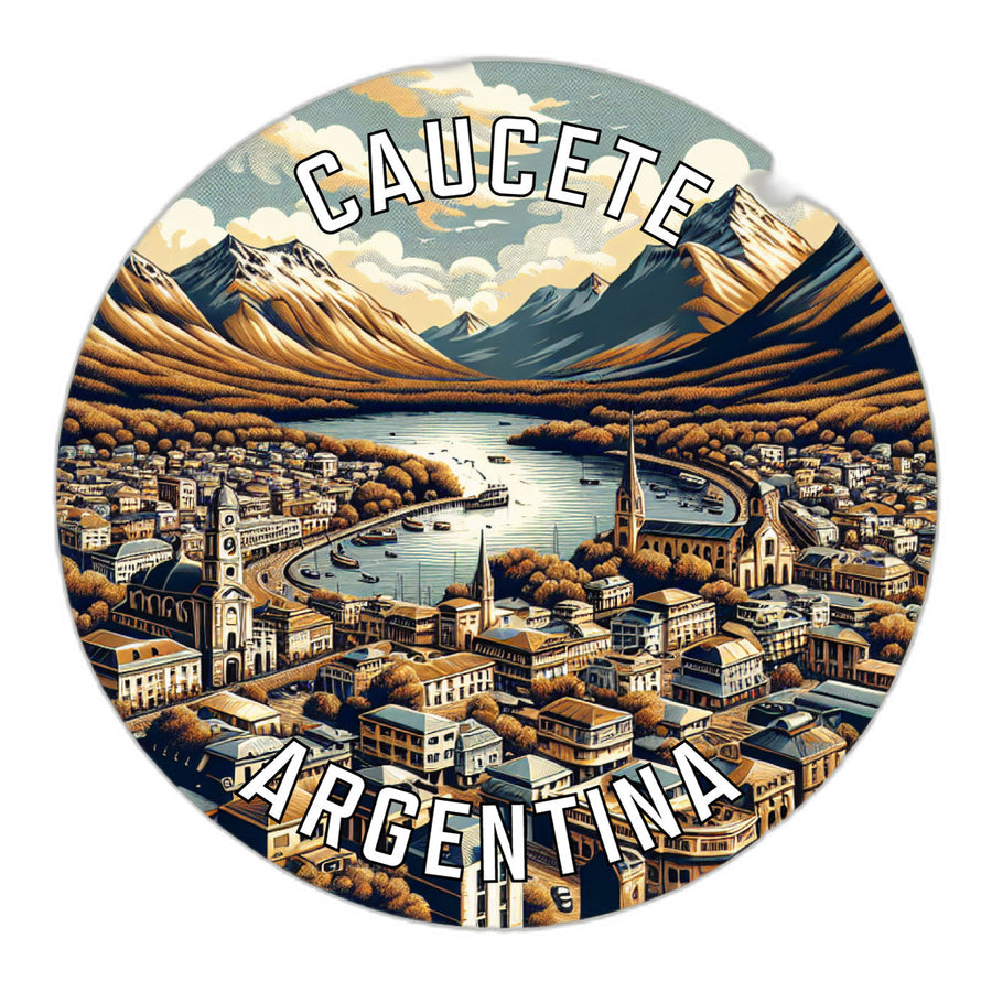 Caucete Argentina Souvenir Die Cut Flat Magnet Image 1