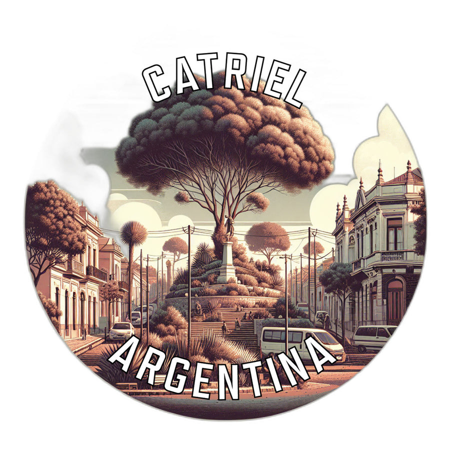 Catriel Argentina Souvenir Die Cut Flat Magnet Image 1