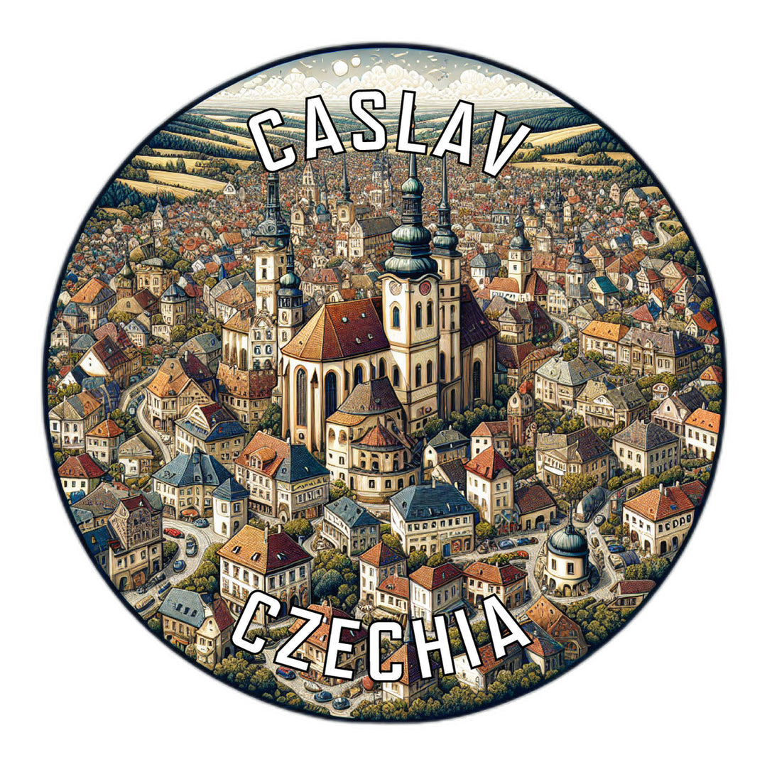 Caslav Czechia Souvenir Die Cut Flat Magnet Image 1