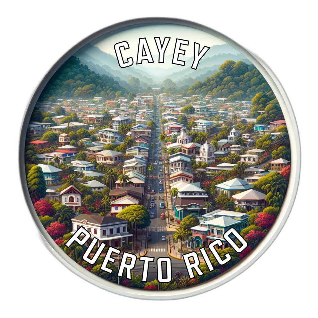 Cayey Puerto Rico Souvenir Die Cut Flat Magnet Image 1