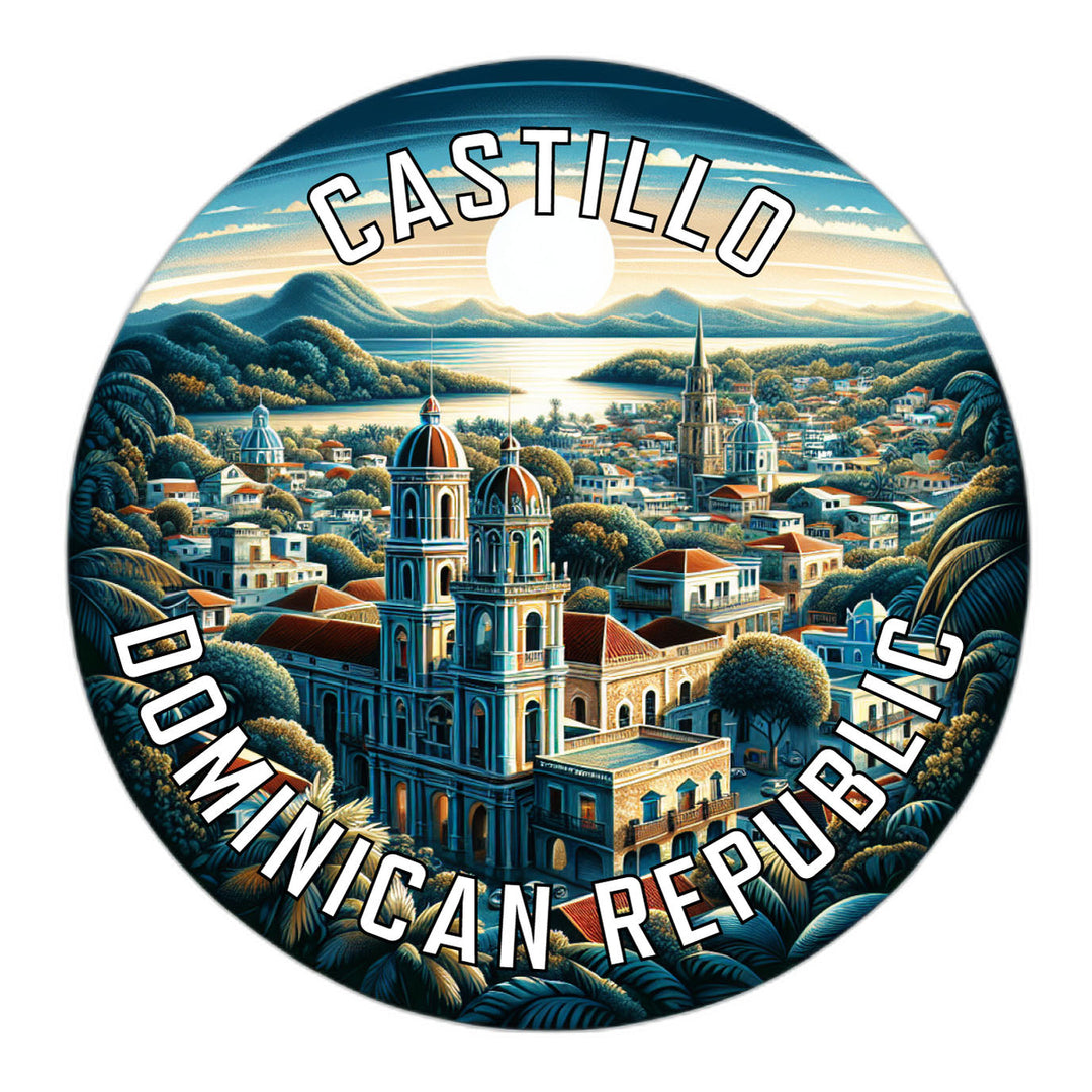 Castillo Dominican Republic Souvenir Die Cut Flat Magnet Image 1