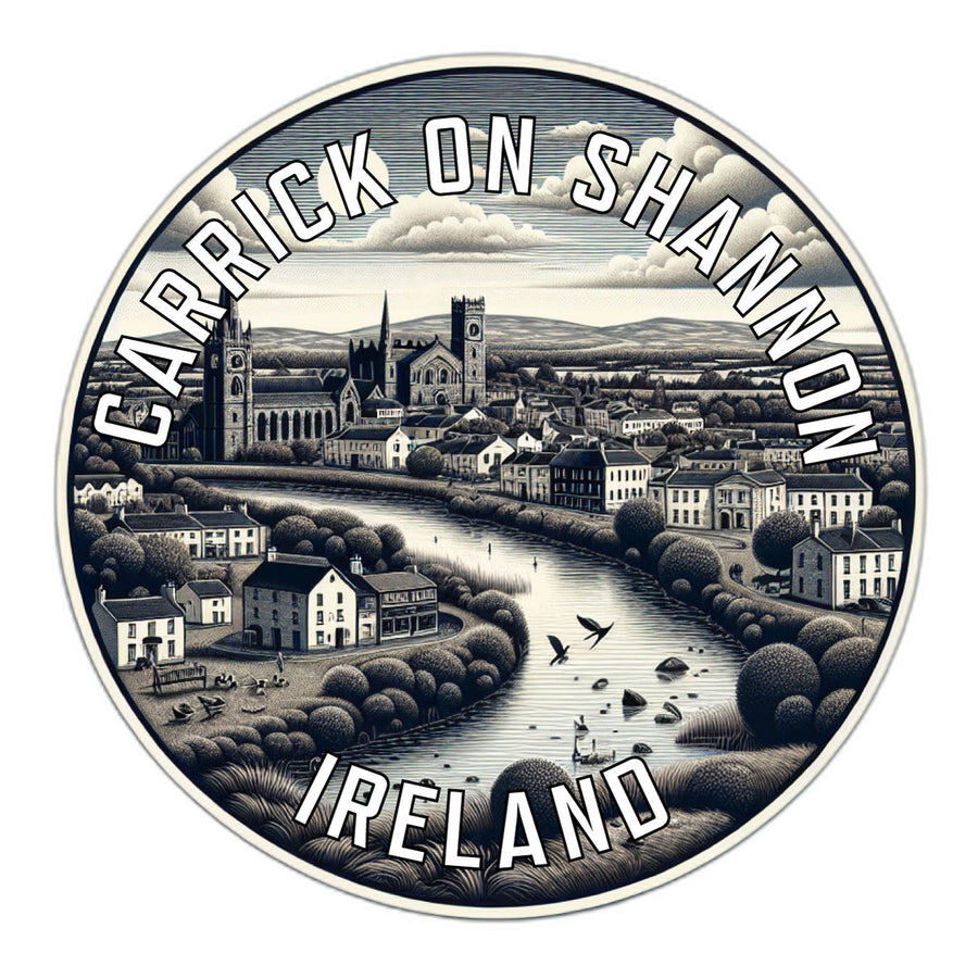 Carrick on Shannon Ireland Souvenir Die Cut Flat Magnet Image 1