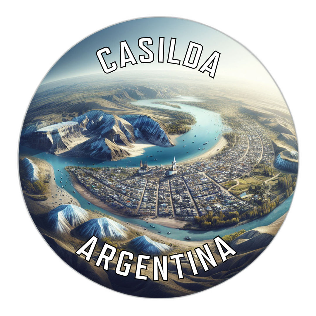 Casilda Argentina Souvenir Die Cut Flat Magnet Image 1