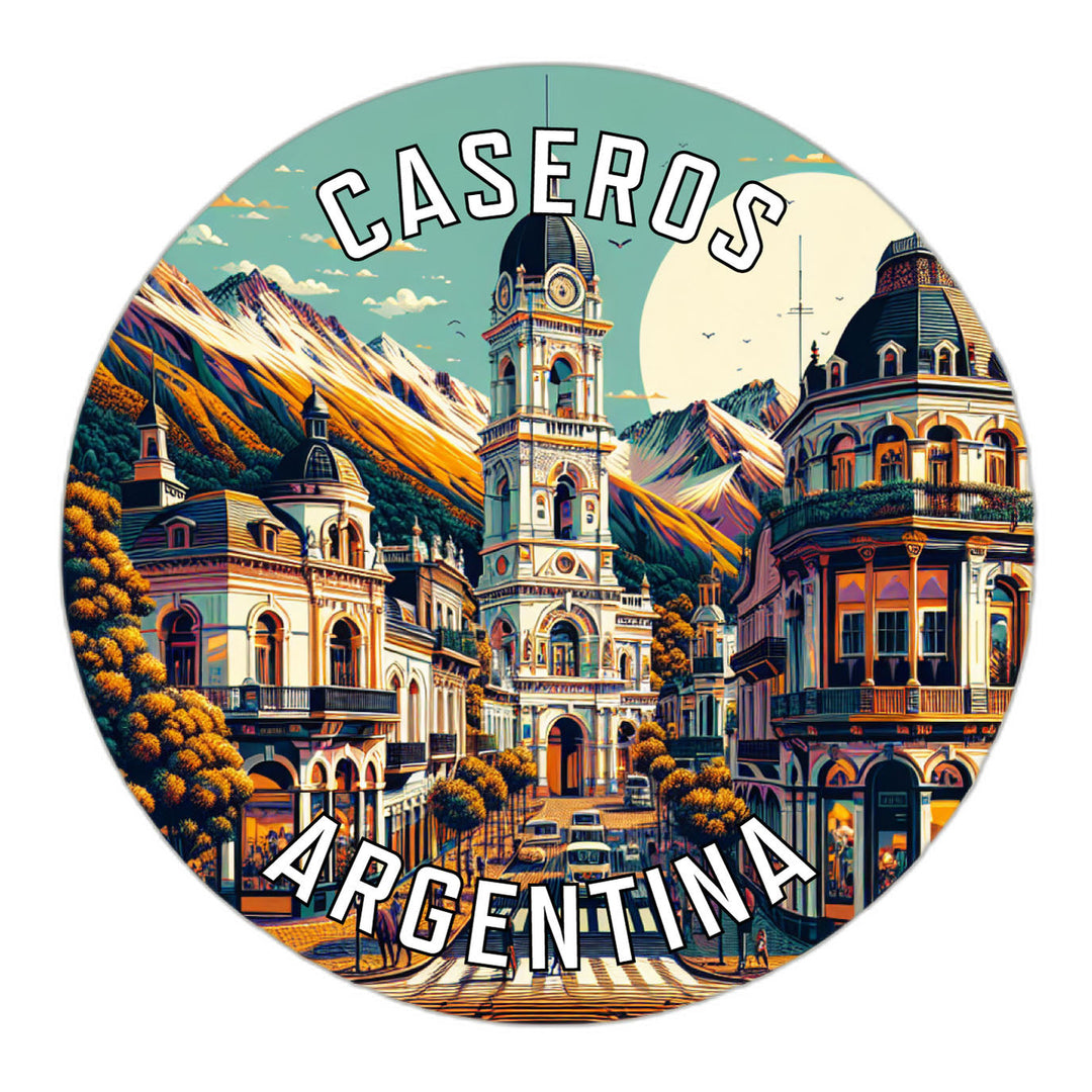 Caseros Argentina Souvenir Die Cut Flat Magnet Image 1