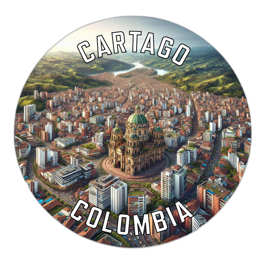 Cartago Colombia Souvenir Die Cut Flat Magnet Image 1