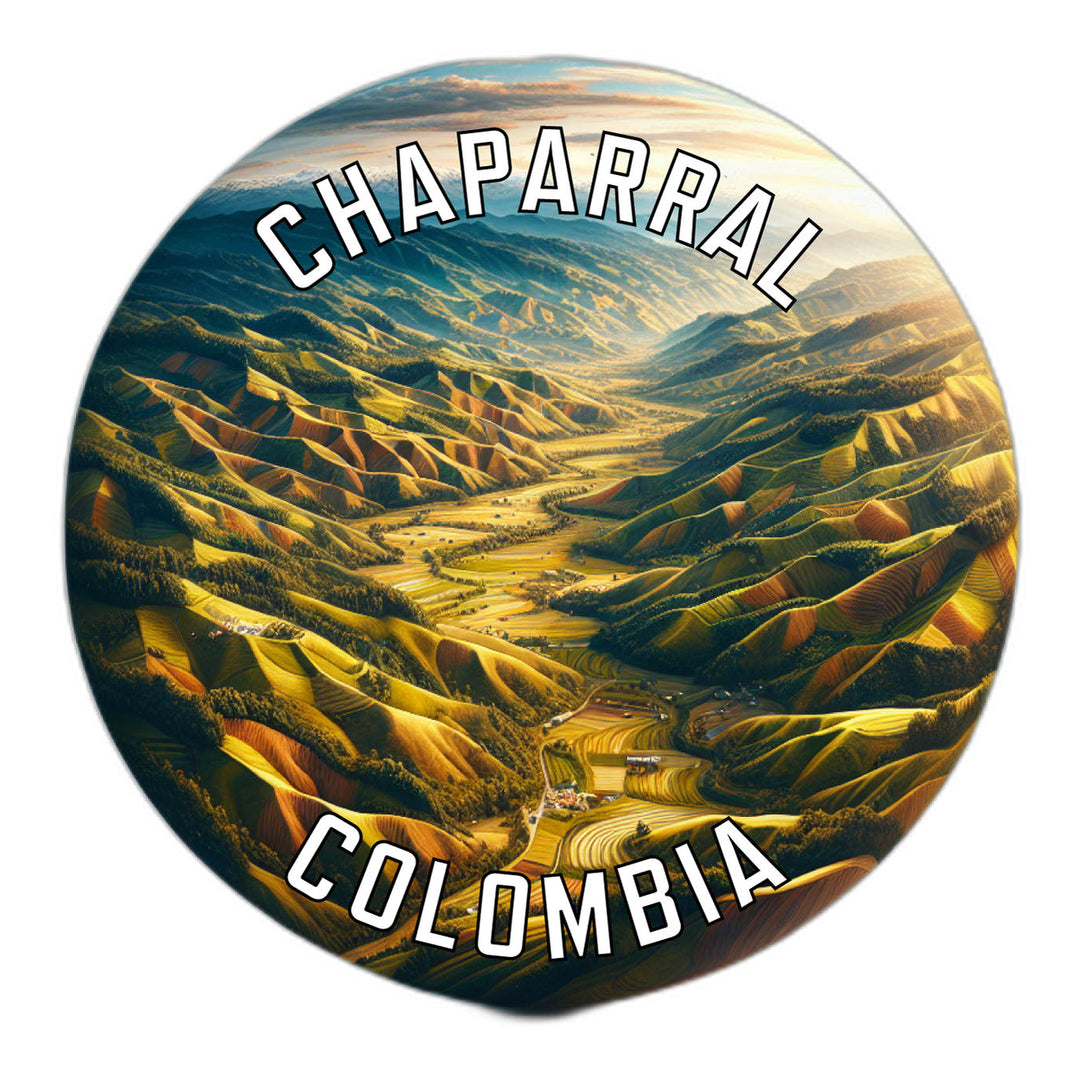 Chaparral Colombia Souvenir Die Cut Flat Magnet Image 1