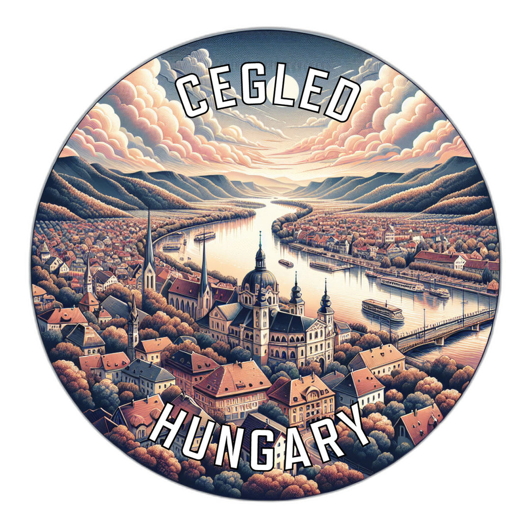 Cegled Hungary Souvenir Die Cut Flat Magnet Image 1