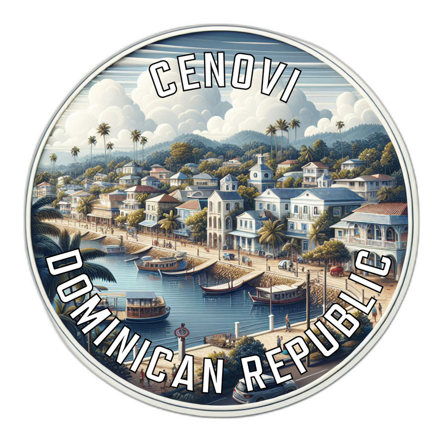 Cenovi Dominican Republic Souvenir Die Cut Flat Magnet Image 1