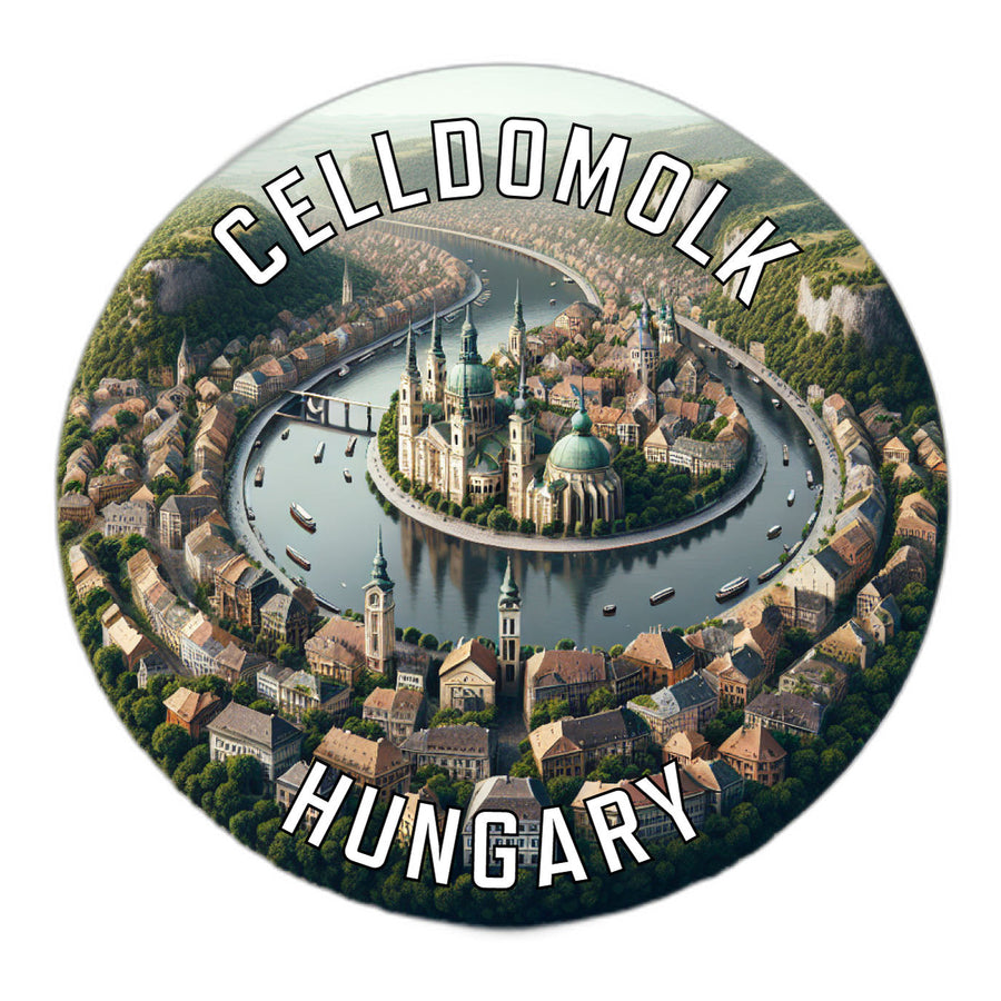 Celldomolk Hungary Souvenir Die Cut Flat Magnet Image 1