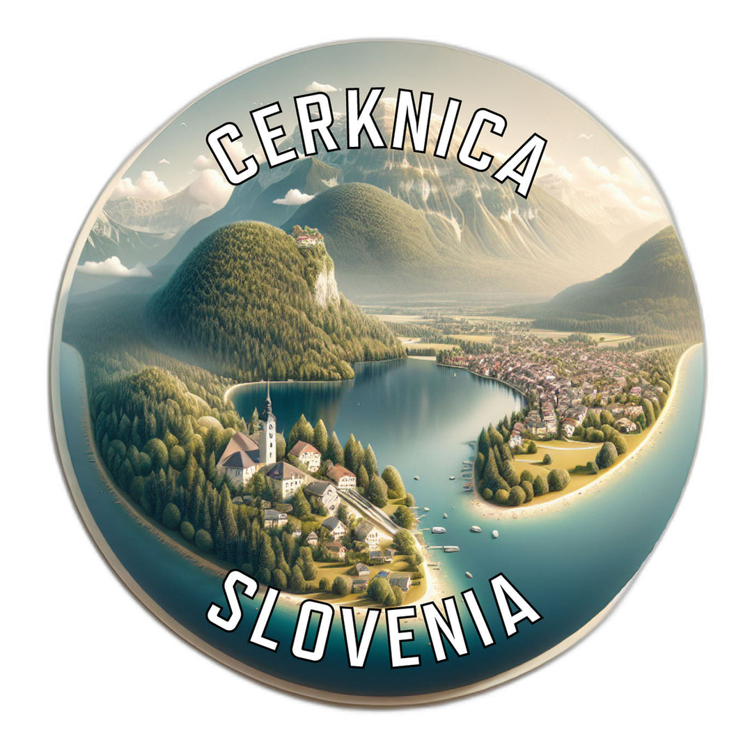 Cerknica Slovenia Souvenir Die Cut Flat Magnet Image 1