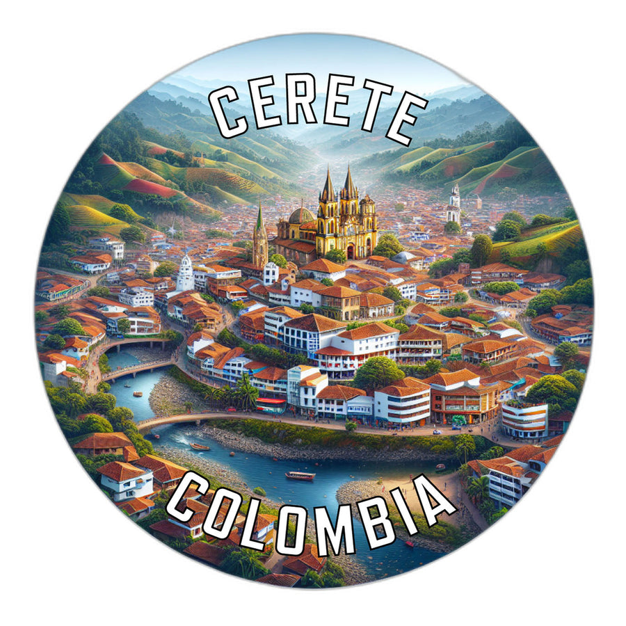 Cerete Colombia Souvenir Die Cut Flat Magnet Image 1