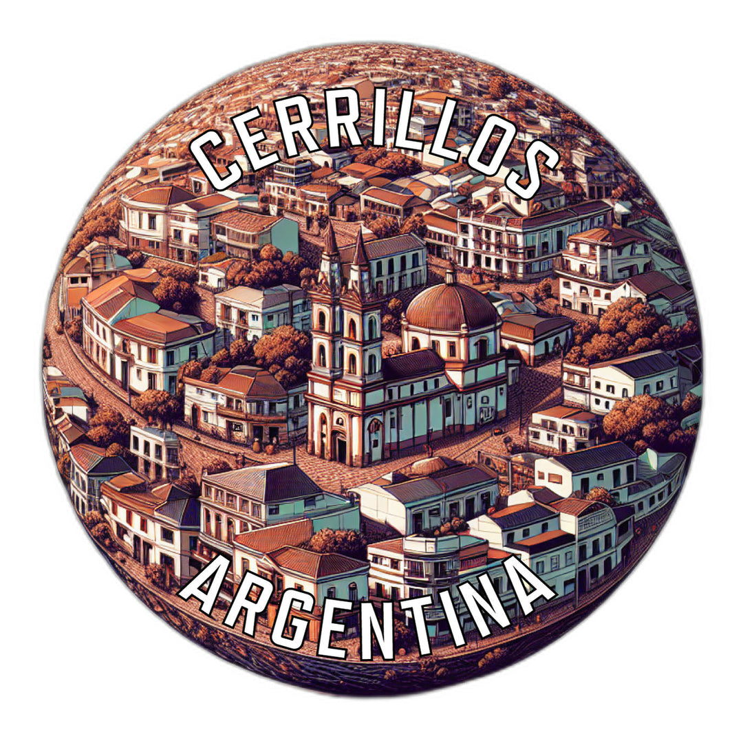 Cerrillos Argentina Souvenir Die Cut Flat Magnet Image 1