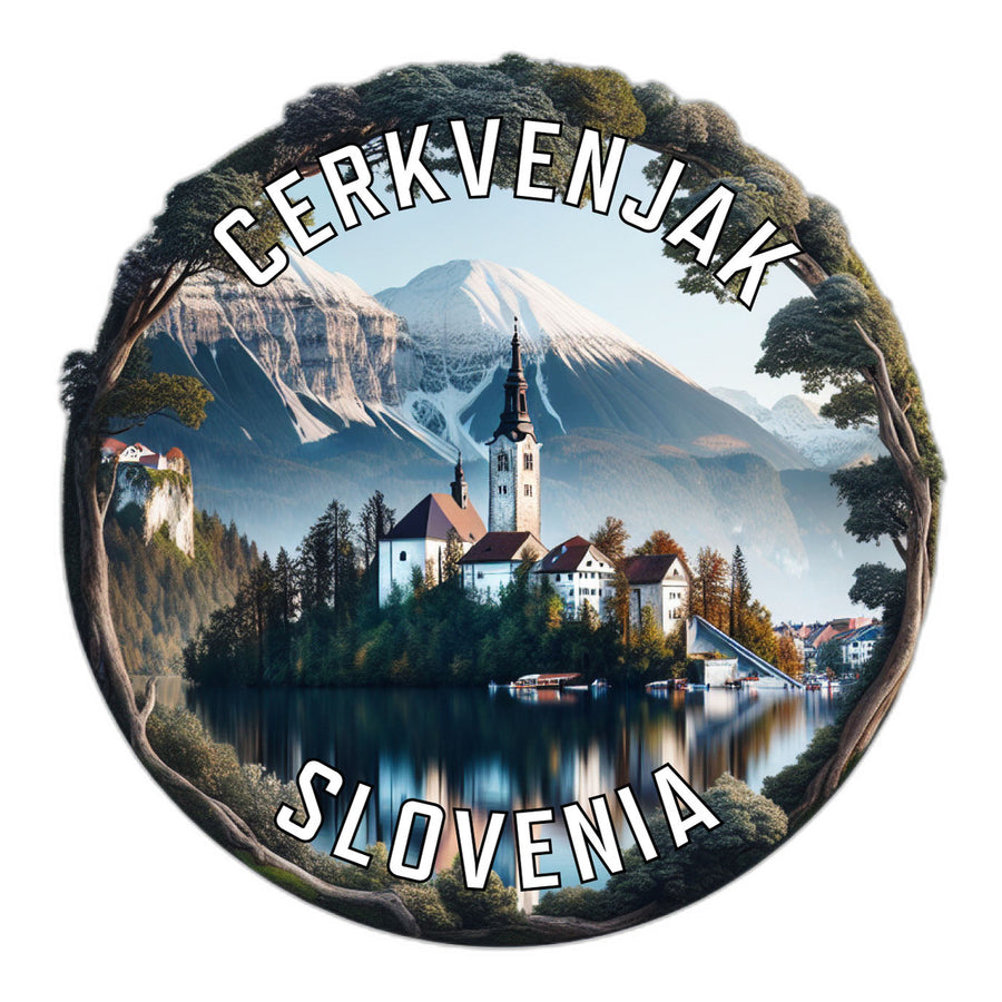 Cerkvenjak Slovenia Souvenir Die Cut Flat Magnet Image 1