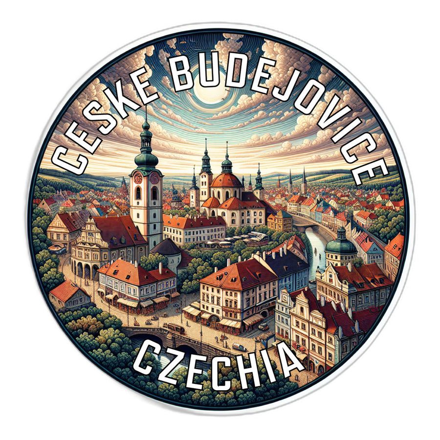 Ceske Budejovice Czechia Souvenir Die Cut Flat Magnet Image 1