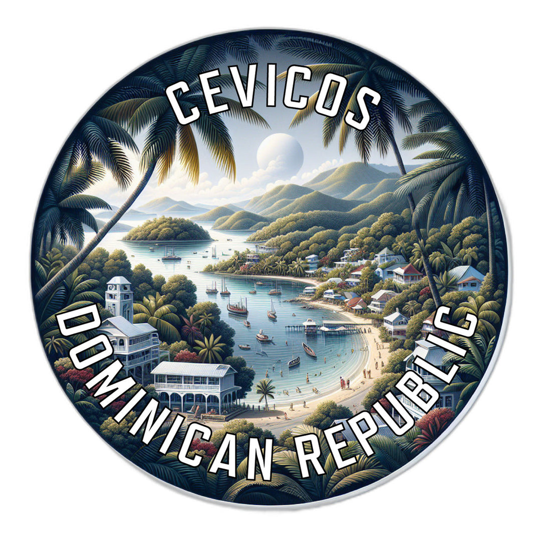 Cevicos Dominican Republic Souvenir Die Cut Flat Magnet Image 1