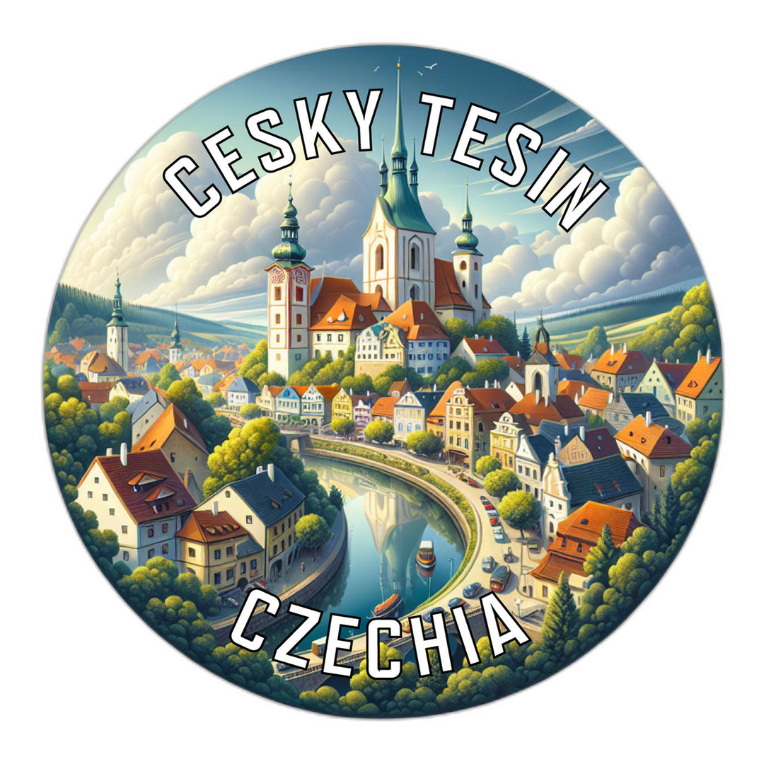 Cesky Tesin Czechia Souvenir Die Cut Flat Magnet Image 1