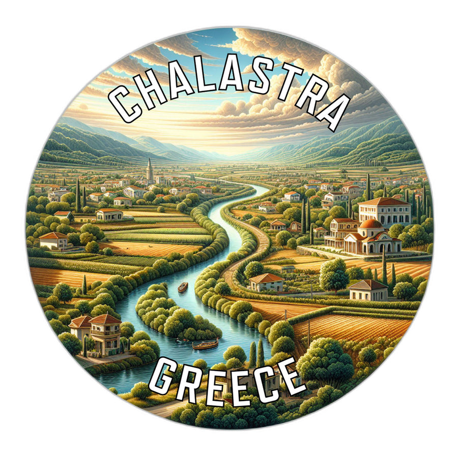 Chalastra Greece Souvenir Die Cut Flat Magnet Image 1