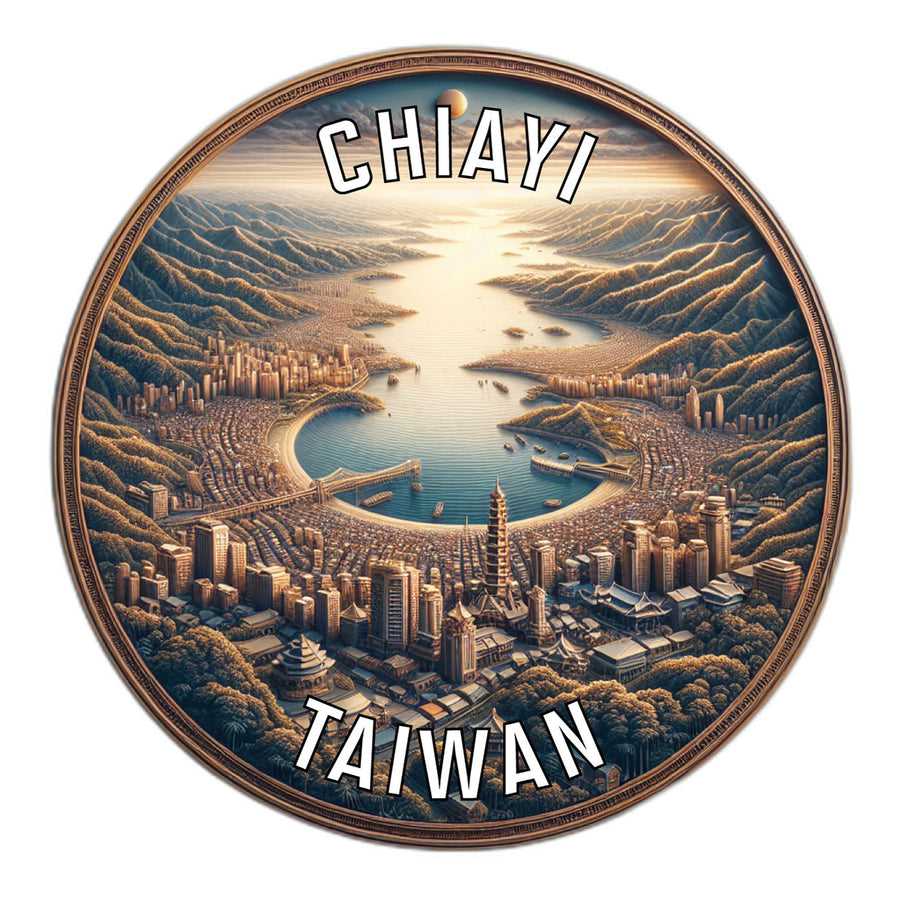 Chiayi Taiwan Souvenir Die Cut Flat Magnet Image 1