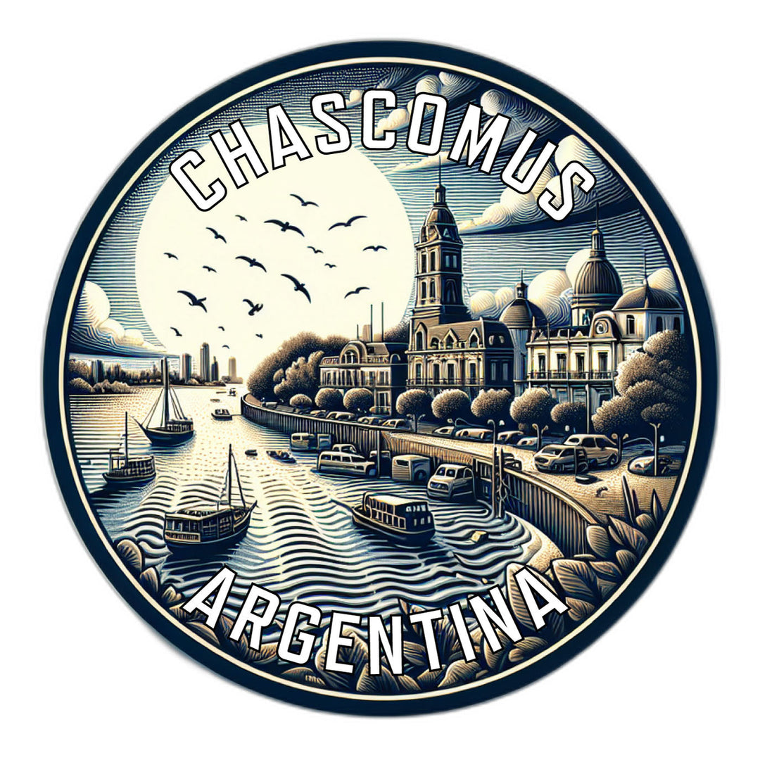 Chascomus Argentina Souvenir Die Cut Flat Magnet Image 1