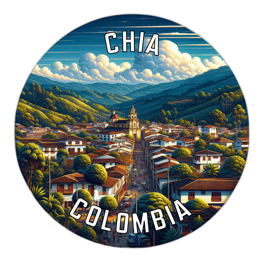 Chia Colombia Souvenir Die Cut Flat Magnet Image 1