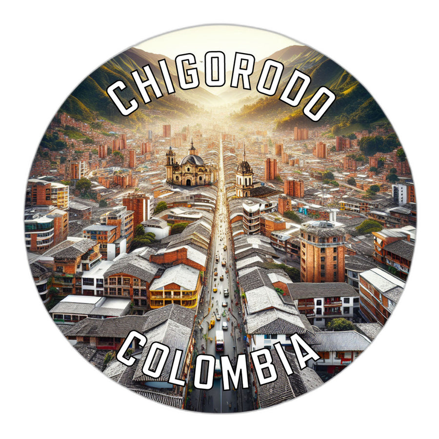 Chigorodo Colombia Souvenir Die Cut Flat Magnet Image 1