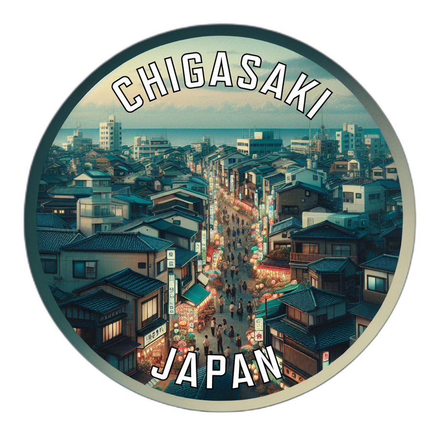 Chigasaki Japan Souvenir Die Cut Flat Magnet Image 1