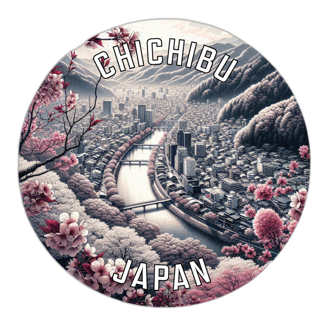 Chichibu Japan Souvenir Die Cut Flat Magnet Image 1