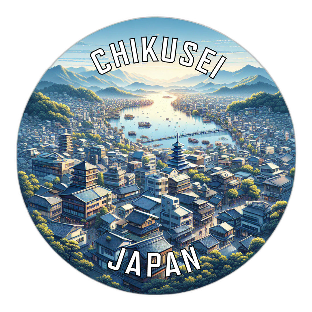 Chikusei Japan Souvenir Die Cut Flat Magnet Image 1