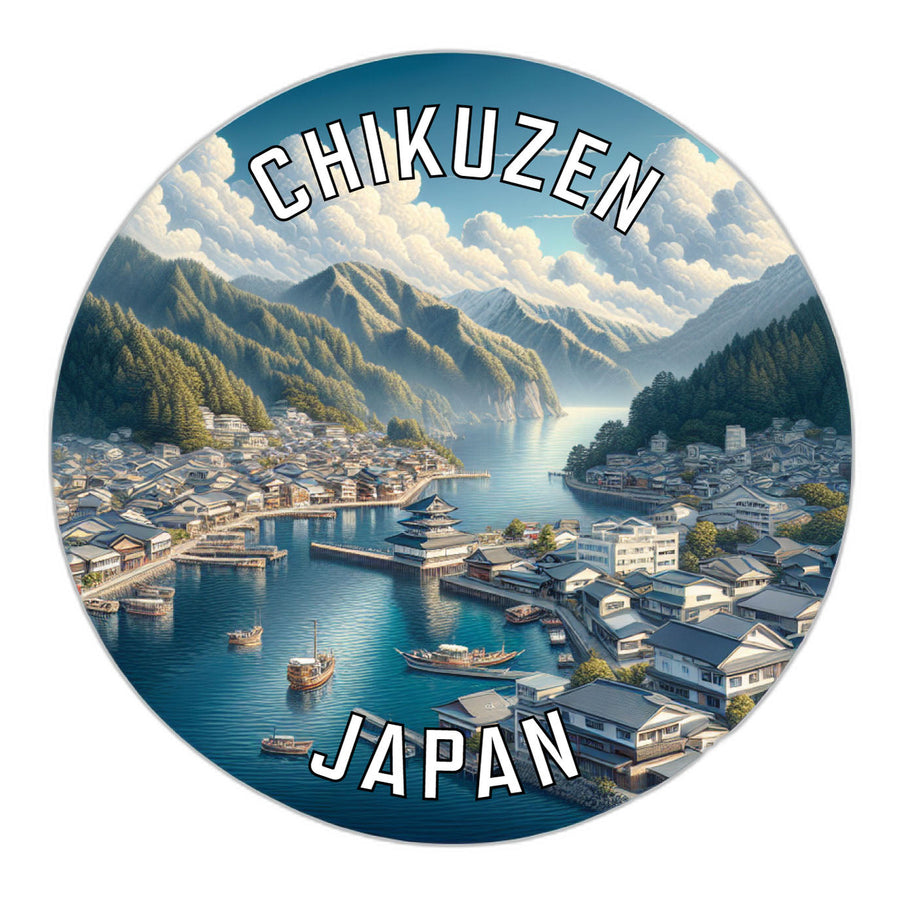 Chikuzen Japan Souvenir Die Cut Flat Magnet Image 1