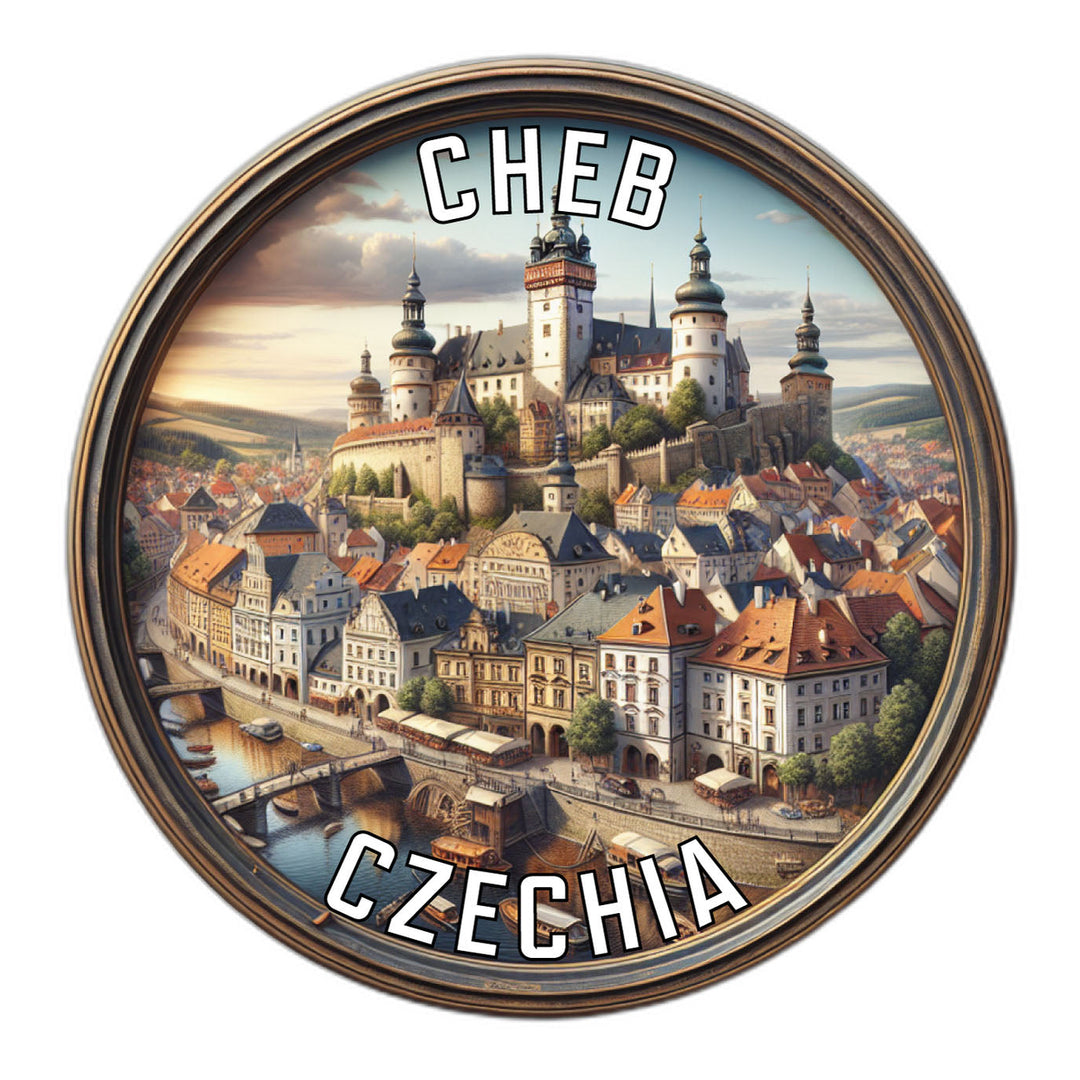 Cheb Czechia Souvenir Die Cut Flat Magnet Image 1