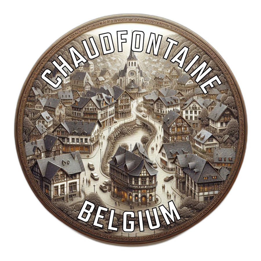 Chaudfontaine Belgium Souvenir Die Cut Flat Magnet Image 1