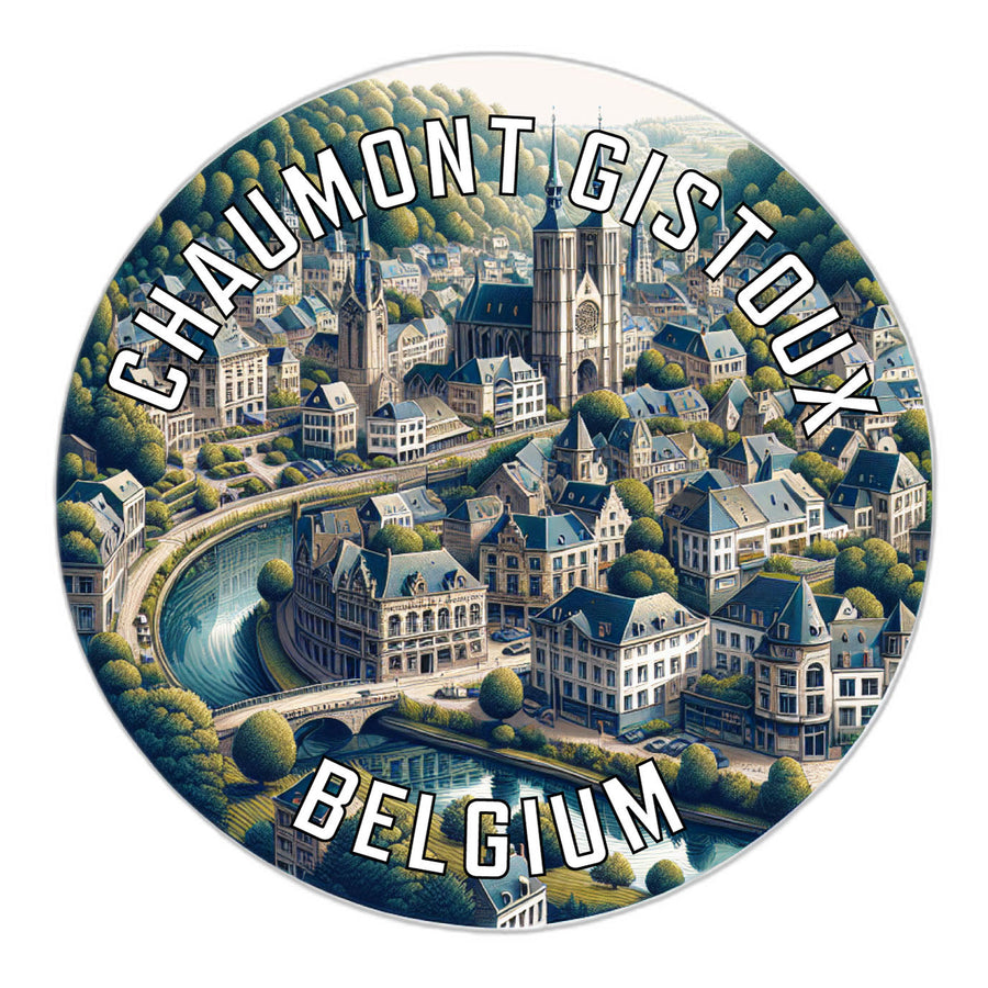 Chaumont Gistoux Belgium Souvenir Die Cut Flat Magnet Image 1