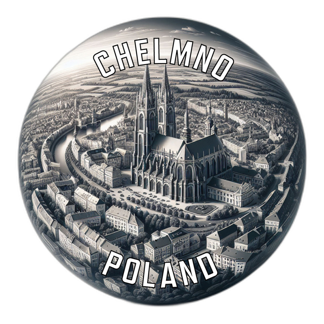 Chelmno Poland Souvenir Die Cut Flat Magnet Image 1