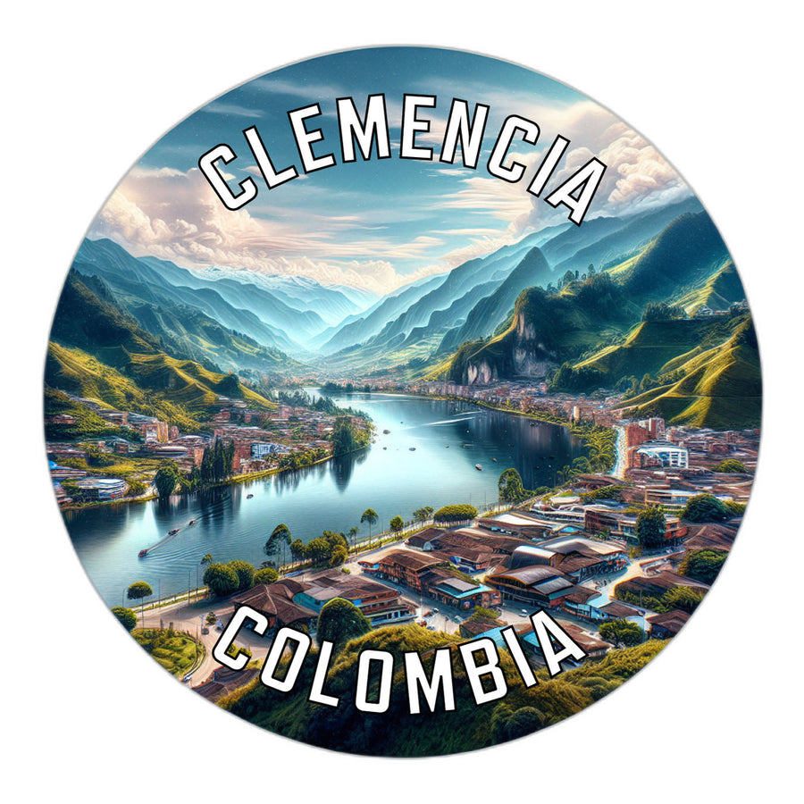 Clemencia Colombia Souvenir Die Cut Flat Magnet Image 1