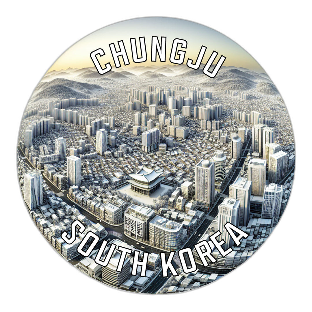 Chungju Korea South Souvenir Die Cut Flat Magnet Image 1