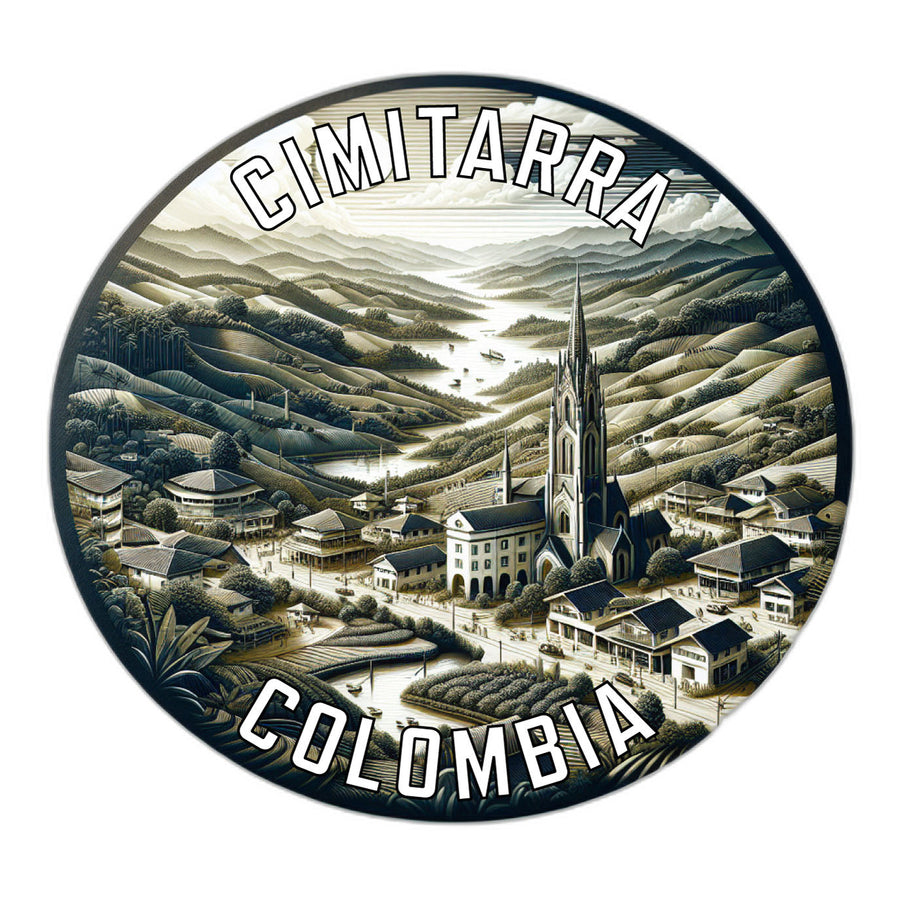 Cimitarra Colombia Souvenir Die Cut Flat Magnet Image 1